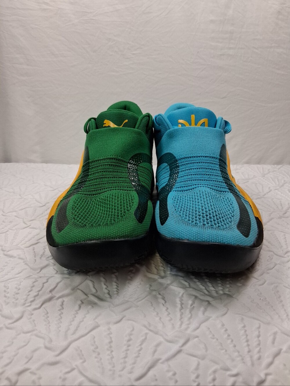 Puma Mens  Lightweight Slip-On Sneakers in Green & Blue - Picture 3 of 16